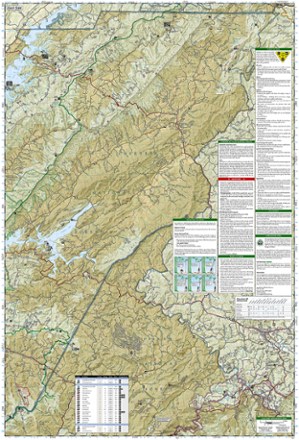 National Geographic Cherokee and Pisgah National Forests - South Holston and Watauga Lakes Trail Map 1