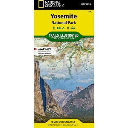 National Geographic Yosemite National Park Trail Map 0