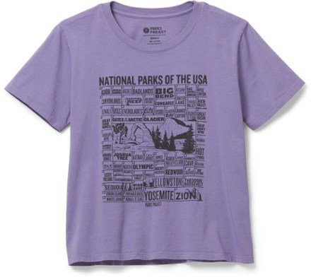 Parks Project National Parks Checklist T-Shirt - Womens