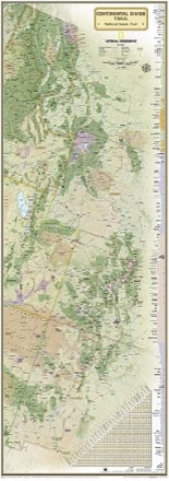 National Geographic Continental Divide Trail Wall Map 0