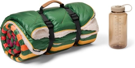 Rumpl Sherpa Fleece Puffy Blanket Folded view