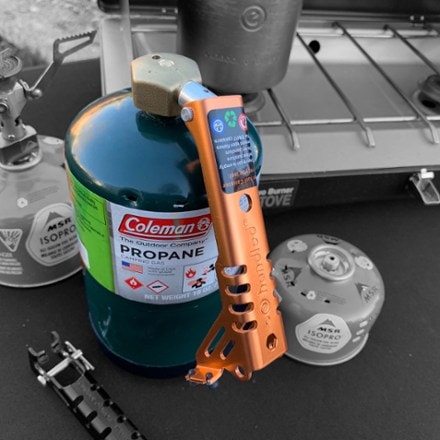 outdoor element Handled Gripper with Adapter Fuel canister not included.