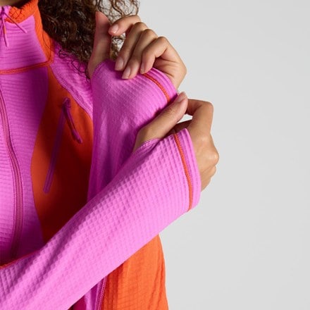 SENIQ Joytrek Grid Fleece Zip-Neck Pullover - Women's 3