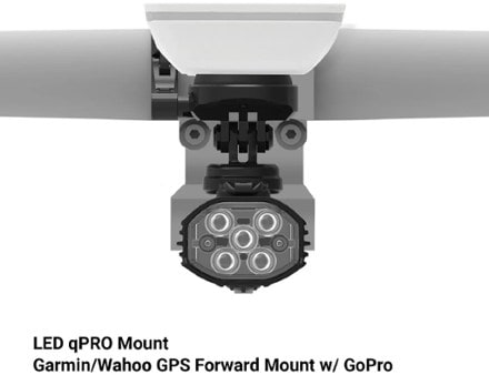Lezyne Garmin/Wahoo GPS Forward Mount with GoPro GoPro not included