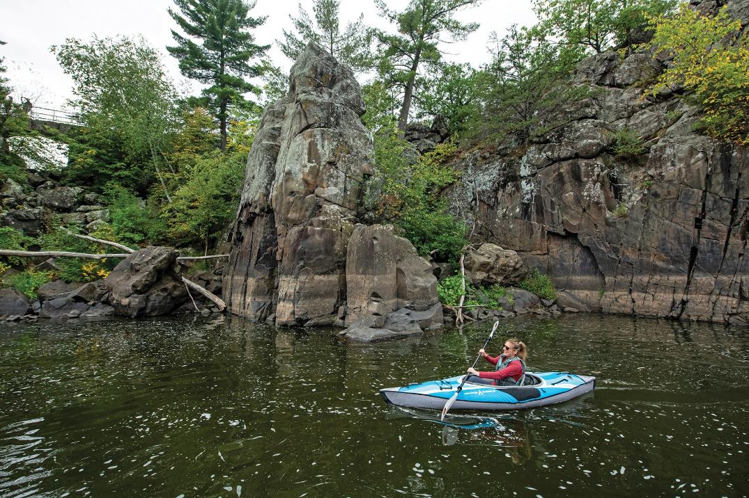 Location Image for AdvancedFrame Sport Recreational Sit-In Inflatable Kayak with Pump - 10'5"