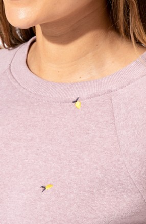 Threads 4 Thought Lemon Embroidery Triblend Crew Sweatshirt - Women's 3