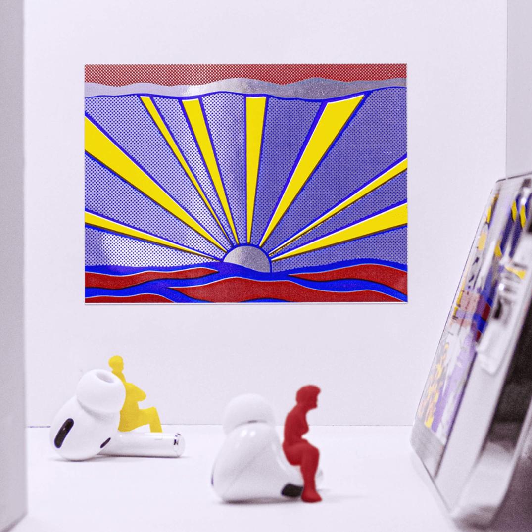 Location Image for Sunrise by Roy Lichtenstein Sticker
