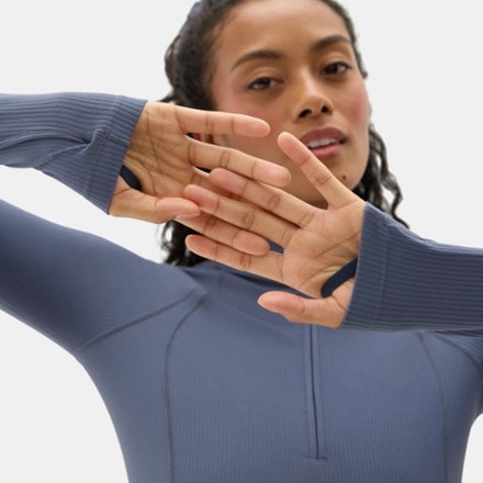 Halfdays Julie Ribbed Quarter-Zip Top - Women's 4