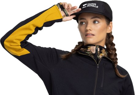 Mons Royale Approach Merino Gridlock Hood Jacket - Women's 3
