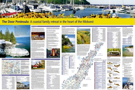 National Geographic Wisconsin's Door Peninsula Destination Map 2