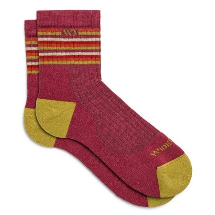 Wide Open Multi Stripe Cushioned Micro Crew Socks - Women's 0
