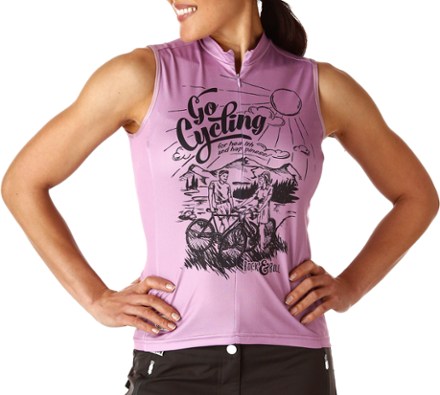 sleeveless cycling jersey womens