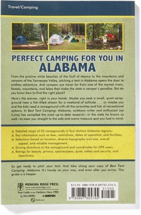 Menasha Ridge Press Best Tent Camping: Alabama 1