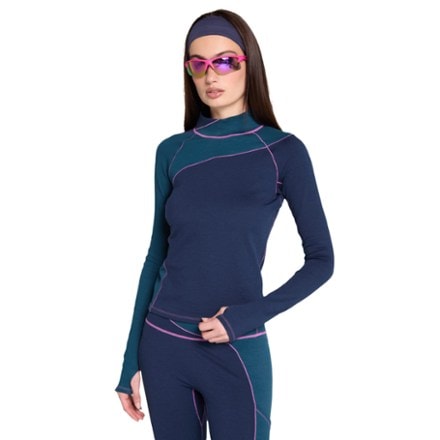 SENIQ Wool Sculpt Merino Mock-Neck Long-Sleeve Base Layer Shirt - Women's 0