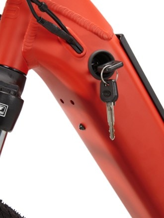 Co-op Cycles CTY e2.1 Electric Bike Locking battery compartment