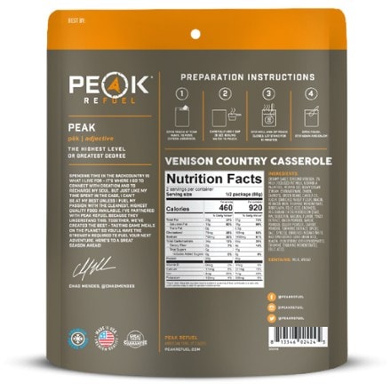 PEAK REFUEL Venison Country Casserole - 2 Servings 1