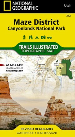 National Geographic Canyonlands National Park - Maze District Trail Map 0