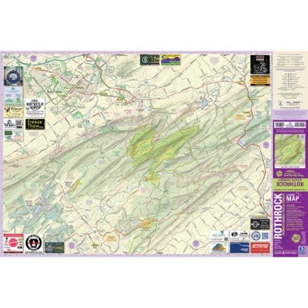 Purple Lizard Maps Rothrock Pennsylvania State Forest Map - 8th Edition 2