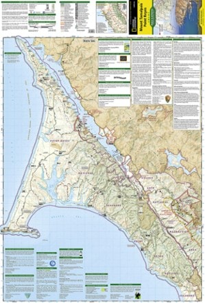 National Geographic Mount Tamalpais & Point Reyes Map 1