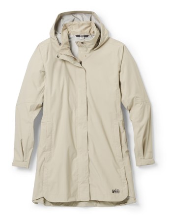 REI Co op Rainier Long Line Rain Jacket Women s Plus Sizes REI