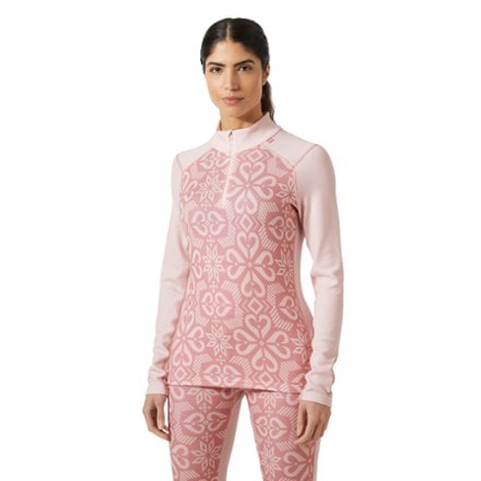 Helly Hansen LIFA Merino Midweight 2-in-1 Graphic Half-Zip Base Layer Top - Women's 1