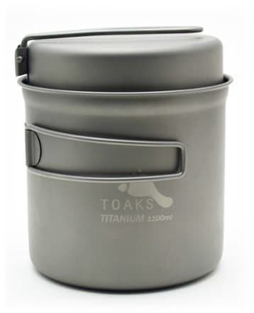 TOAKS Titanium 1100 ml Pot with Pan 1