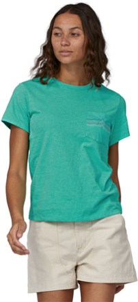Patagonia Ridge Rise Stripe Pocket Responsibili-Tee Shirt - Women's 1