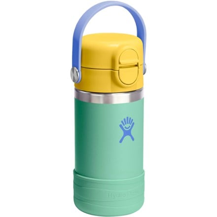 Hydro Flask Kids' Wide-Mouth Vacuum Bootle with Straw Cap and Bottle Boot - 12 fl. oz. 1