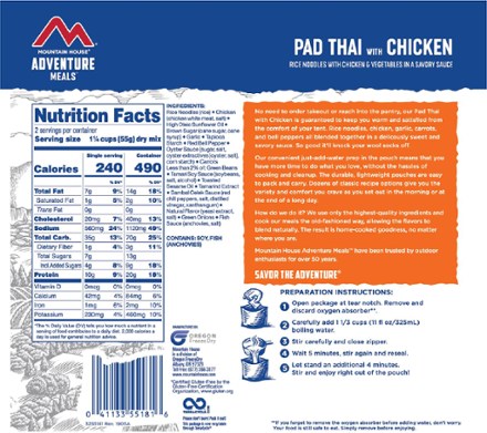 Mountain House Pad Thai with Chicken - 2 Servings 1