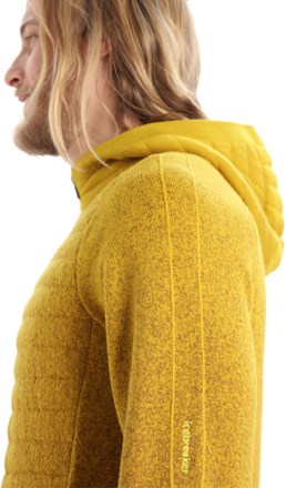 Icebreaker ZoneKnit Insulated Long-Sleeve Zip Fleece Hoodie Into The Deep - Men's 6