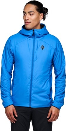 Black Diamond First Light Hybrid Insulated Hoody - Men's Model height: 6'2"/188 cm; wearing size Medium