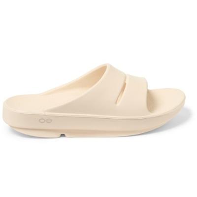 OOFOS OOahh Slide Sandals Khaki 9 Mens/11 Womens