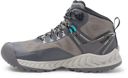 KEEN NXIS EVO Mid Waterproof Hiking Boots - Women's Left view (Magnet/Ipanema)