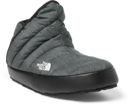The North Face ThermoBall Traction Booties - Women's 3/4 view (Phantom Grey Heather/Tnf Black)