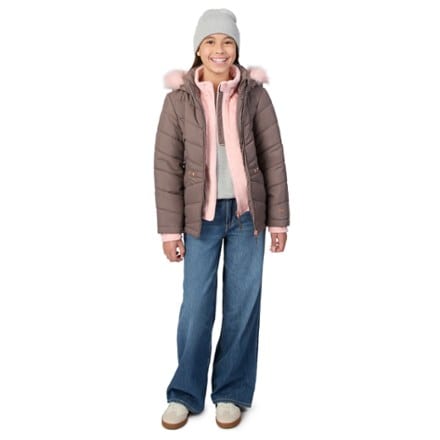 Free Country Bib Insulated Puffer Jacket - Girls' 2