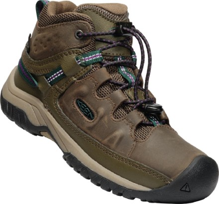KEEN Targhee Mid Waterproof Hiking Boots - Big Kids' 2