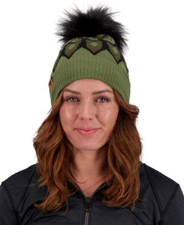 Obermeyer Fair Isle Fax Fur Pom Beanie - Women's 1