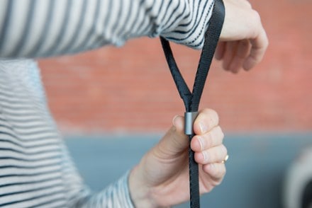 Peak Design Cuff Wrist Strap In use (Black)