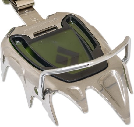 Black Diamond Snaggletooth Pro Crampons Front View (Polished)