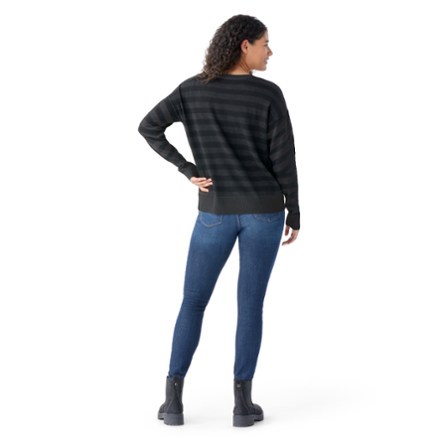 (取寄) スマートウール レディース エッジウッド ボーイフレンズ クルー セーター Smartwool women Edgewood Boyfriend Crew Sweater Chalk Violet Heather Smartwool Women's Edgewood Boyfriend Crew Sweater - PRFO Sports