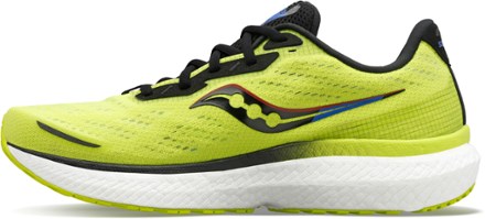 Saucony Men's Omni 12 Running Shoe Color GREY/BLUE/YELLOW 