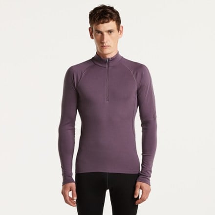 Icebreaker 300 MerinoFine Polar Long-Sleeve Half-Zip Thermal Base Layer Top - Men's 0
