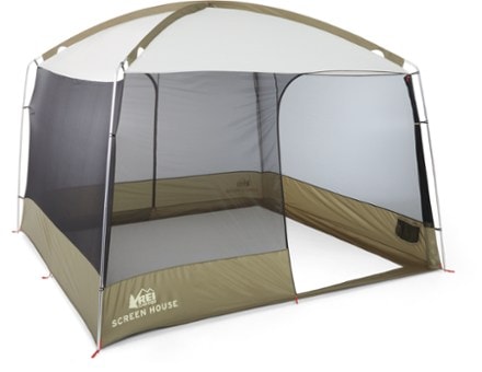 REI Co-op Screen House Shelter Door rolled up (Forest Floor)