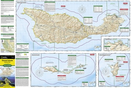 National Geographic Channel Islands National Park Topographic Map 1