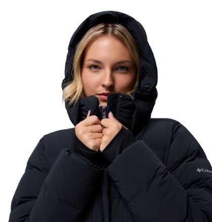 Columbia Amaze Puff Long Down Hooded Jacket - Women's 8