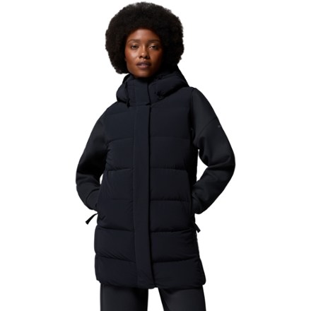 Amaze Puff Mid Hooded Down Vest - Women's