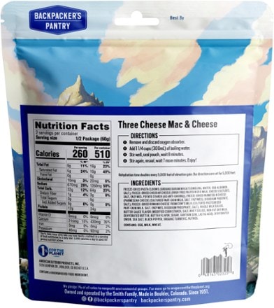 Backpacker's Pantry Three Cheese Mac & Cheese - 2 Servings 1