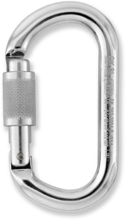 OK Oval Screwgate Locking Carabiner