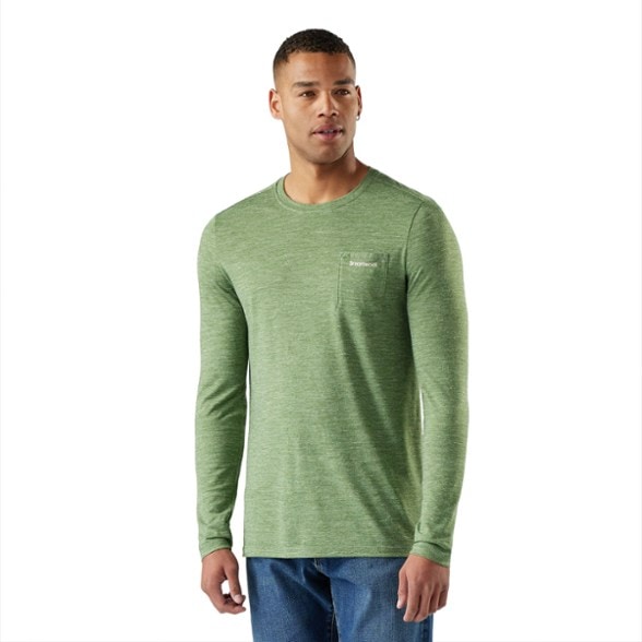 On Body Image of color Fern Green Heather