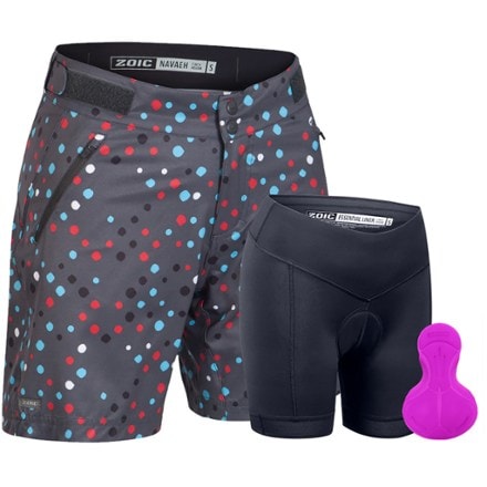 Zoic Navaeh 7 Novelty Bike Shorts + Essential Liner - Women's 0